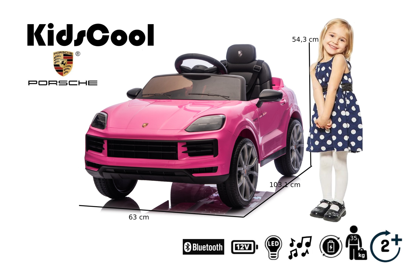 PORSCHE CAYENNE 12V ROSADO-4