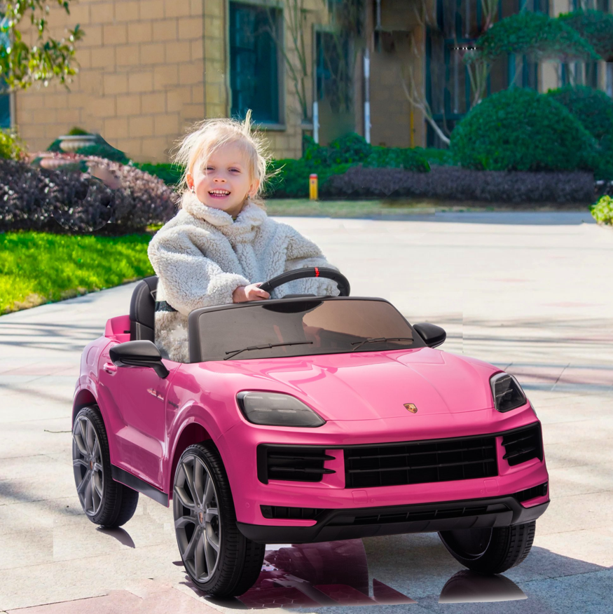 PORSCHE CAYENNE 12V ROSADO-5