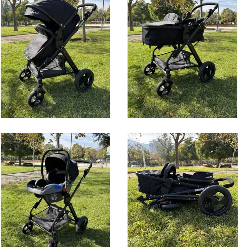 Coche Cuna City Compact Negro-7