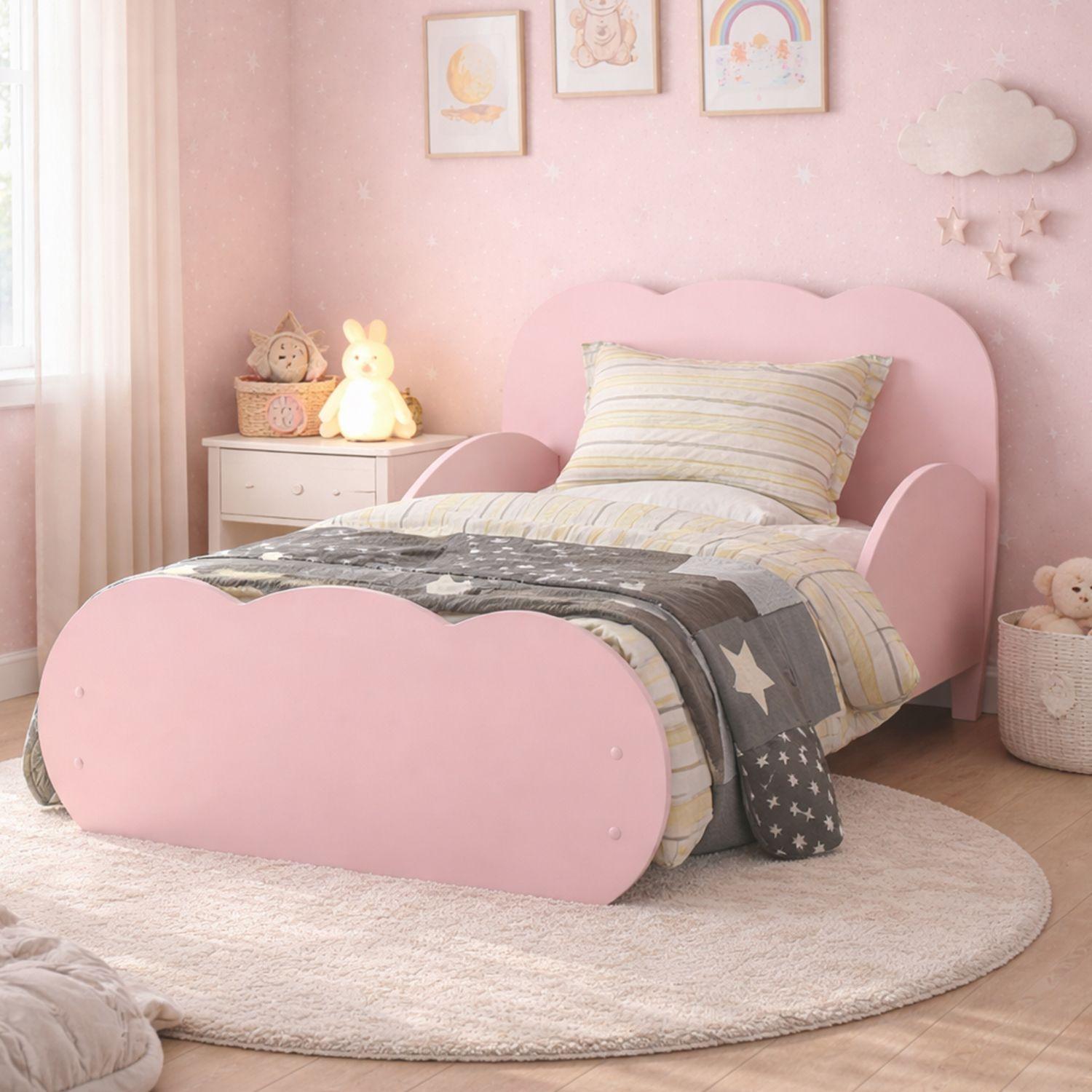 Mini Cama Nube Rosada Premium-4