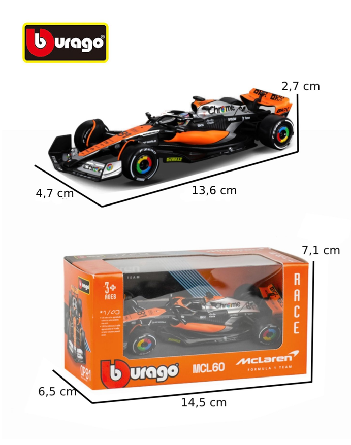 AUTO DE COLECCIÓN MC LAREN#81-7