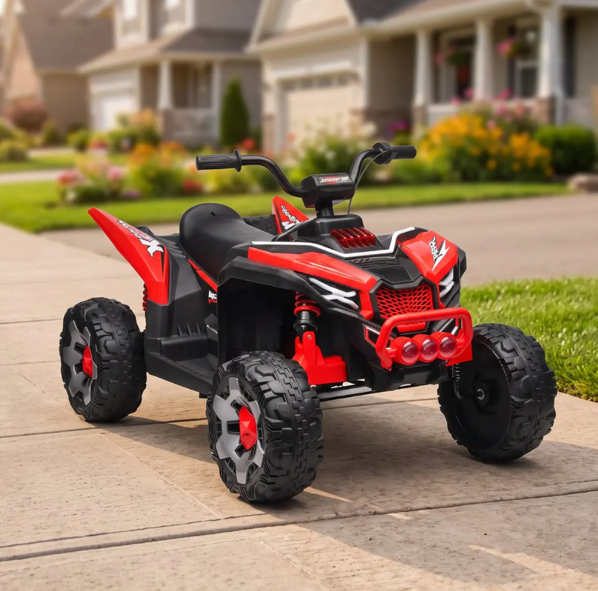 Cuatrimoto Eléctrica Infantil Monster ATV Kidscool Roja 12V 4x2 -2