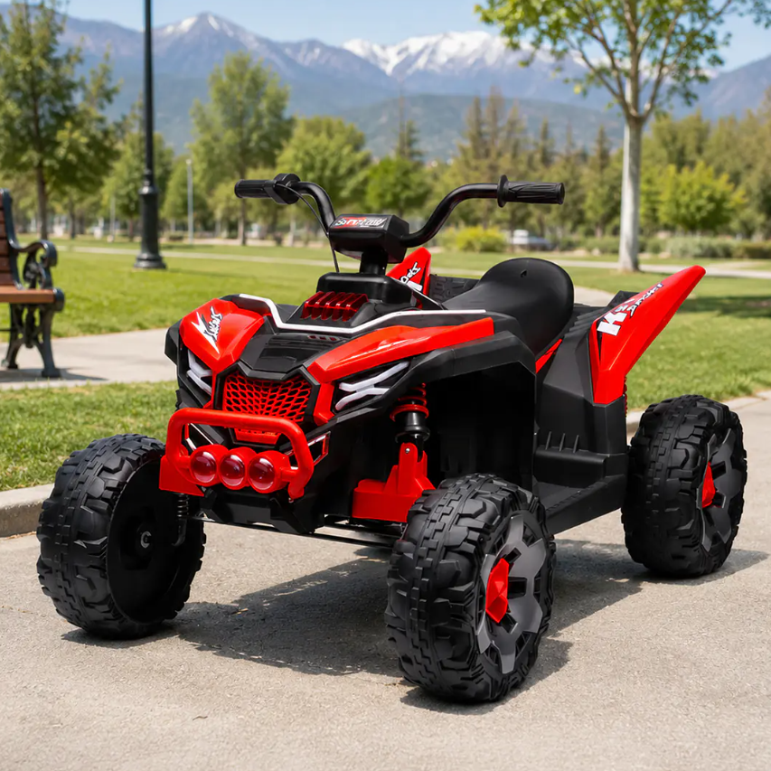 Cuatrimoto Eléctrica Infantil Monster ATV Kidscool Roja 12V 4x2 -6