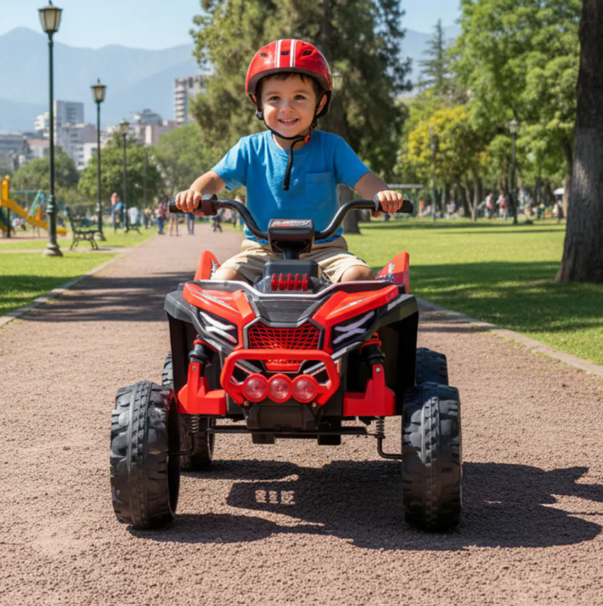 Cuatrimoto Eléctrica Infantil Monster ATV Kidscool Roja 12V 4x2 -7