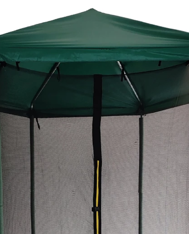 CAMA ELASTICA CON TECHO 12 PIES VERDE-3