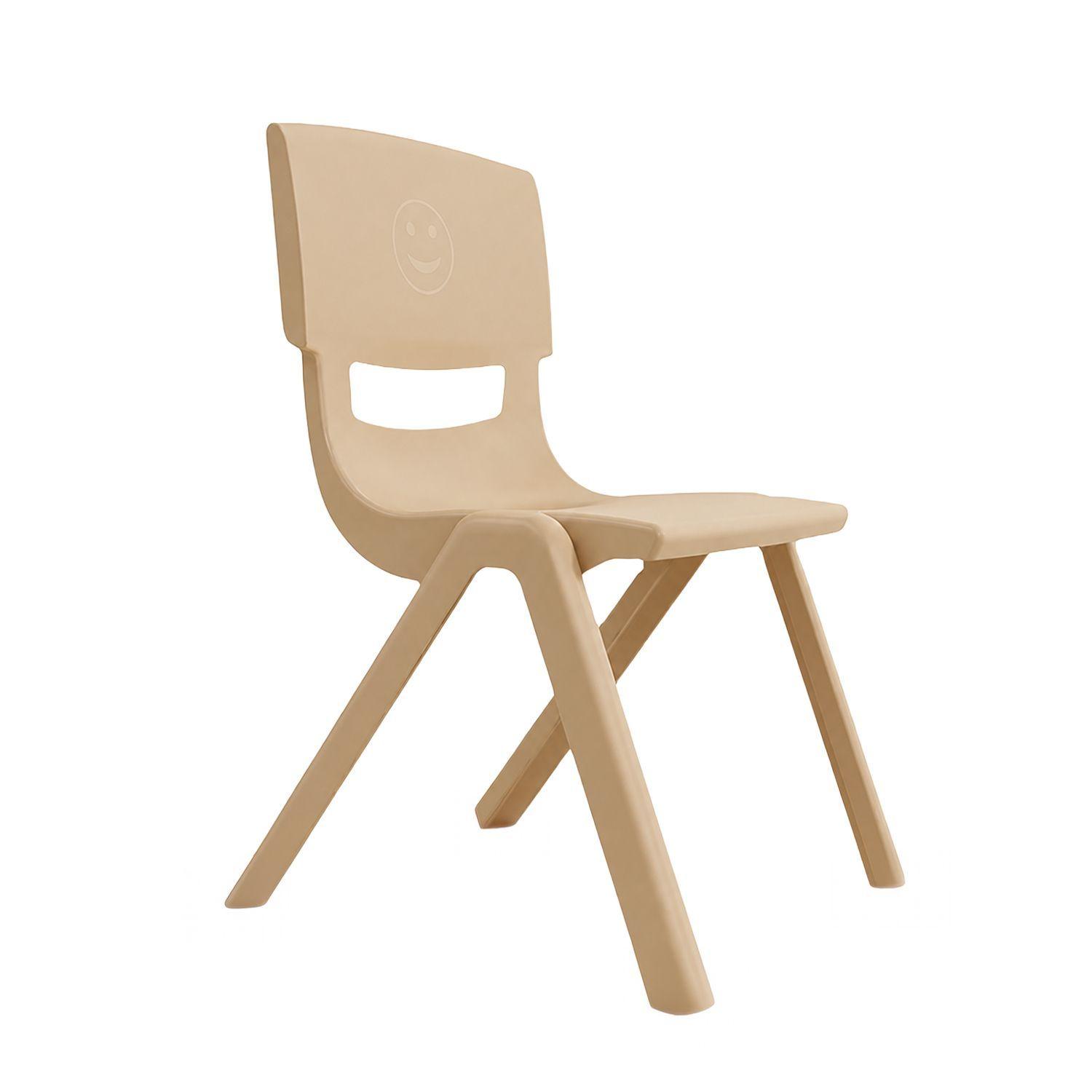 Silla Infantil Apilable Ergonómica De Plástico Reforzado 34x38x52 cm-0