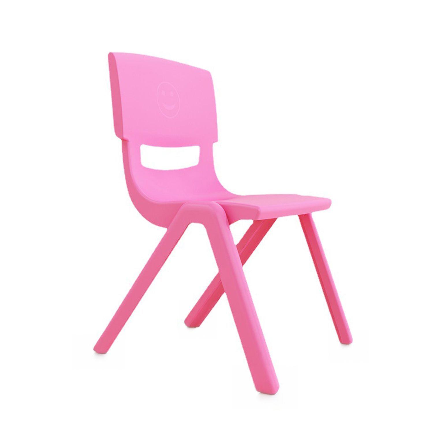 Silla Infantil Apilable Ergonómica De Plástico Reforzado 34x38x52 cm-0