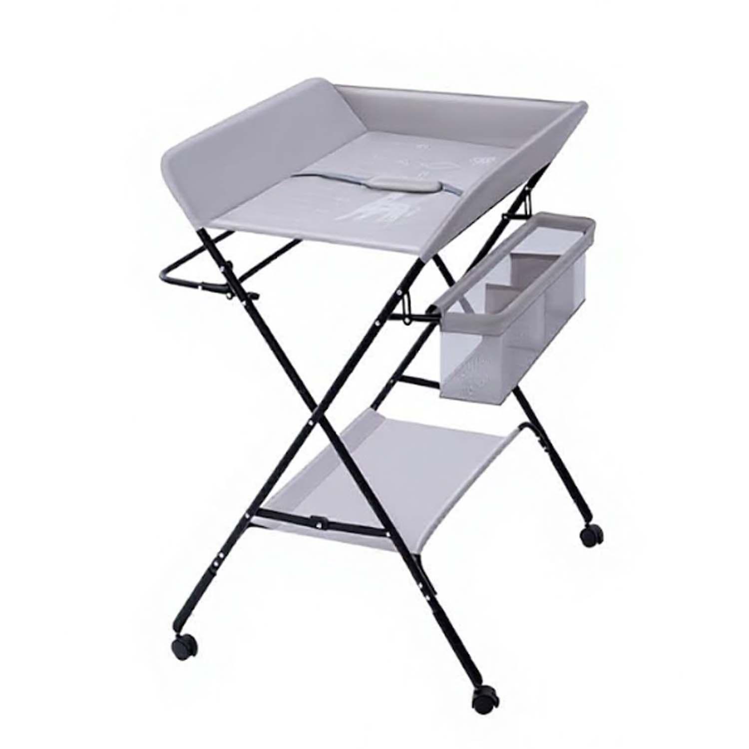 Mudador Portátil Para Bebé Kidscool Con Ruedas y Bandeja Inferior 64x79x10 cm-0