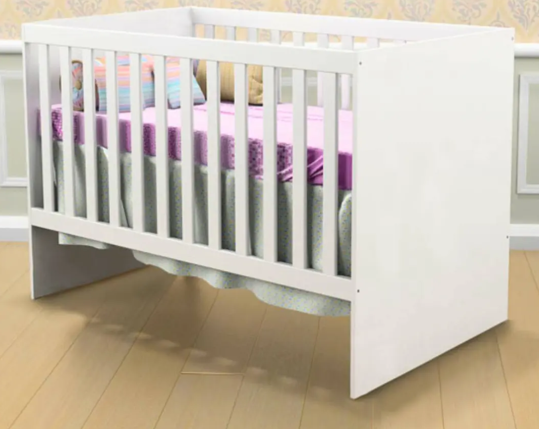 Cuna Gabi Blanca Con Baranda Ajustable-5