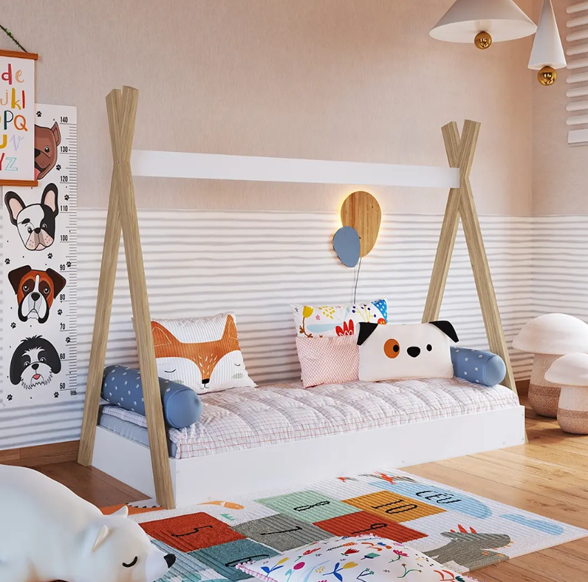 CAMA INFANTIL MONTESSORI BLANCA-3
