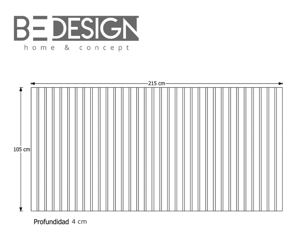 RESPALDO PANEL KING MADERA CARAMELO 24MM-3