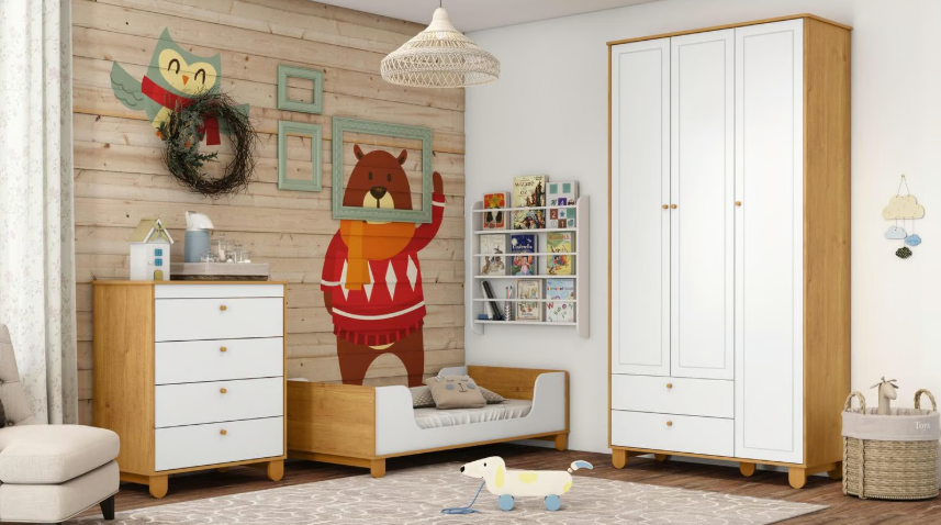 MINI CAMA ZUPI BLANCA CARAMELO-3