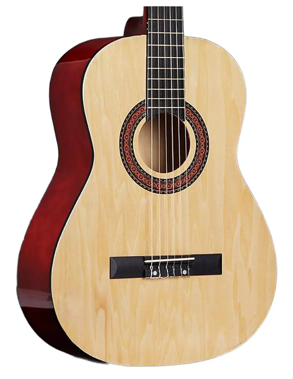 Guitarra Acústica Clásica 39” Blanca Ideal Principiantes y Niños -2