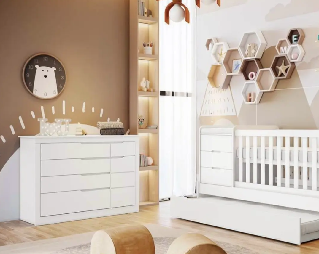 COMODA CLEO BLANCA 5 CAJONES CON PUERTA-5