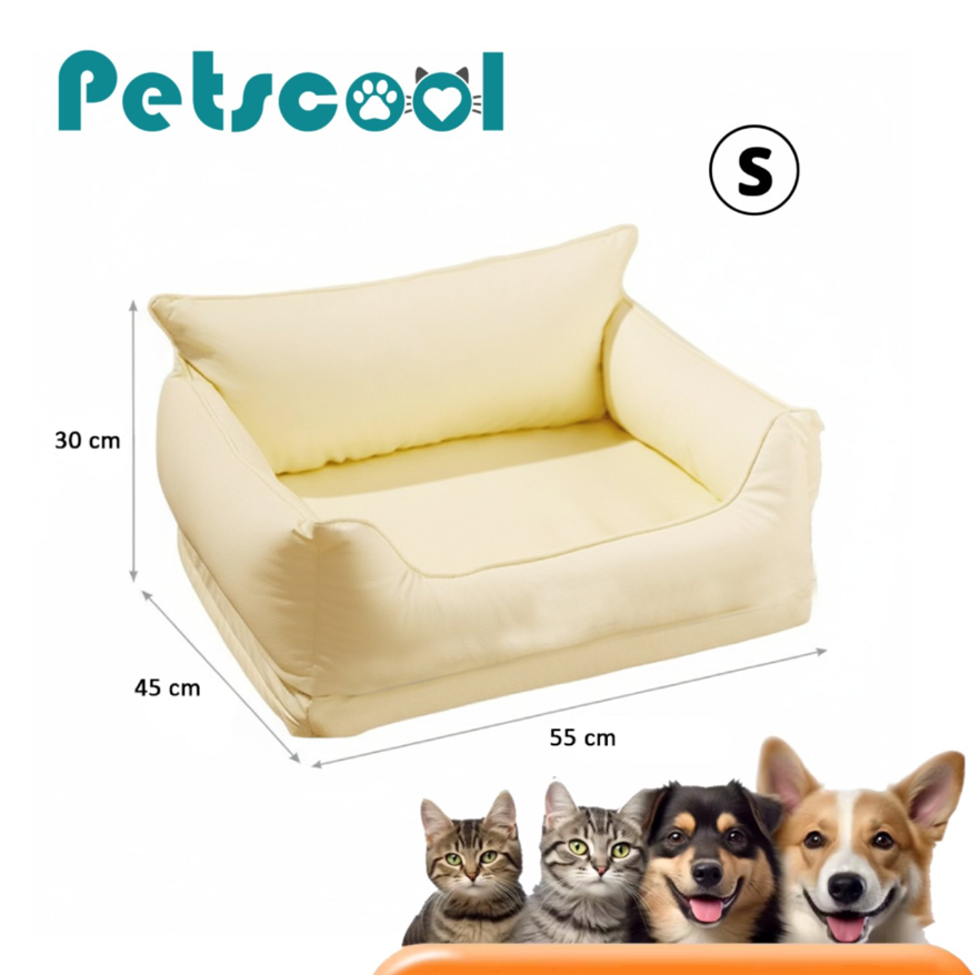 Sofá Impermeable Para Mascotas Beige Talla S-4