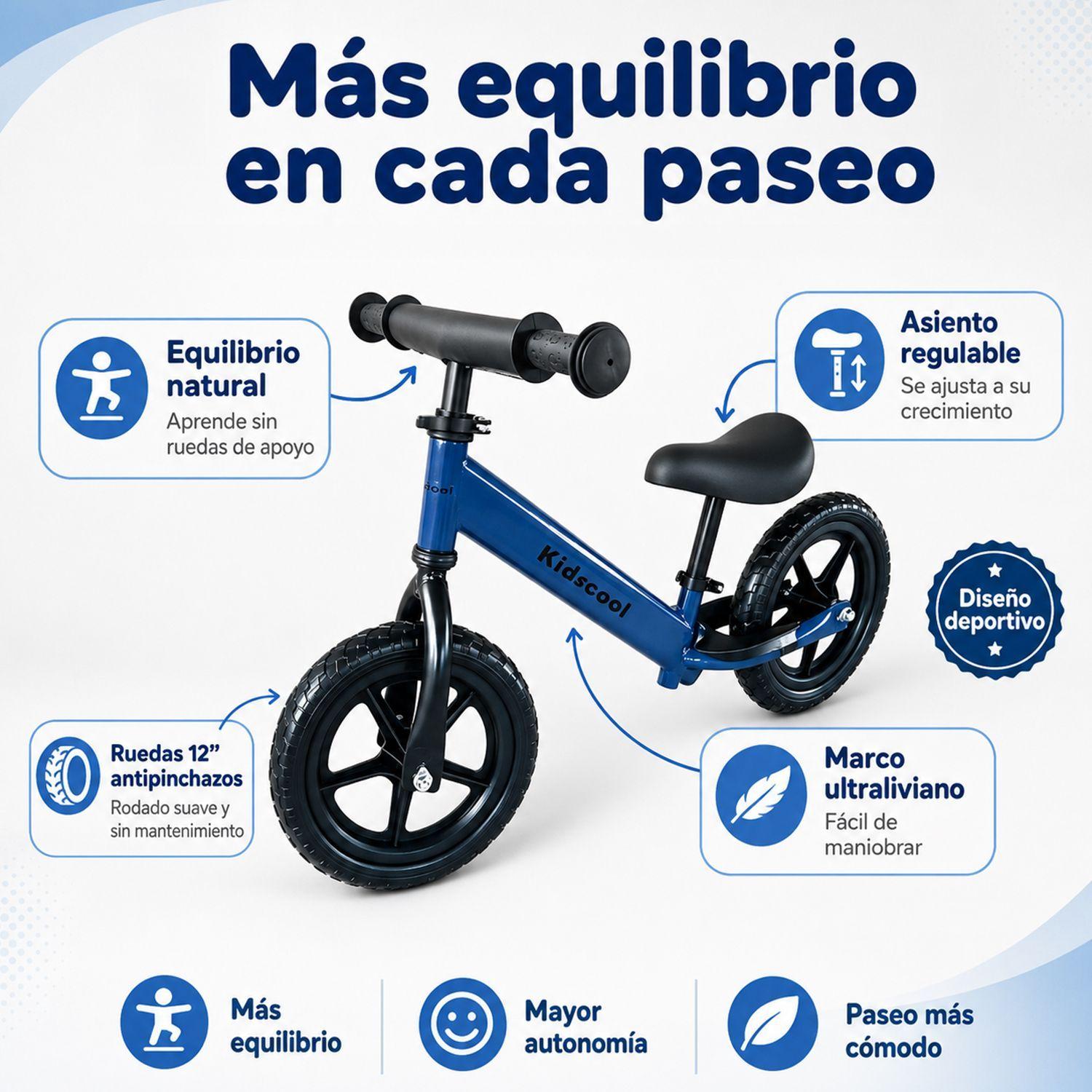  Bicicleta Infantil De Equilibrio Balance Bike Kidscool -3
