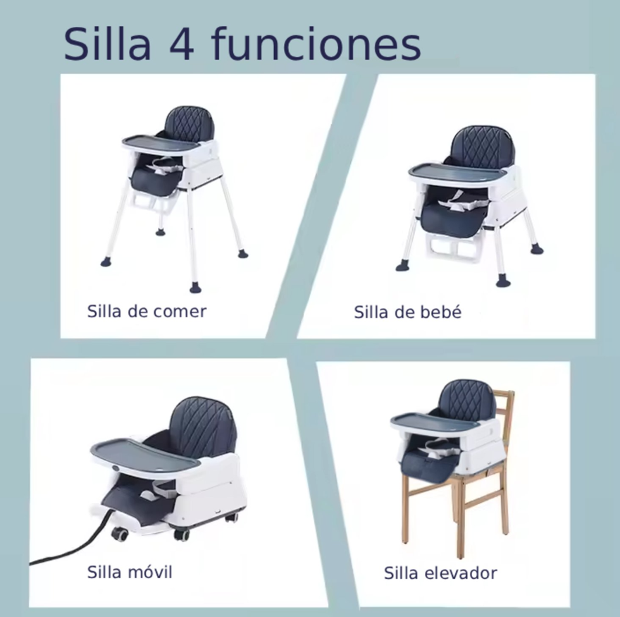 SILLA DE COMER FLORENCIA 4 EN 1 AZUL-5