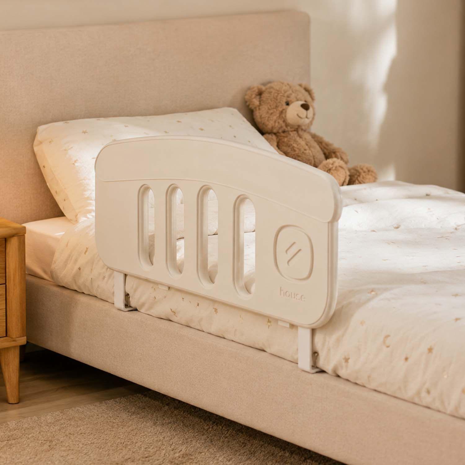 Baranda Protectora De Cama Infantil Kidscool Estilo Nórdico Beige-2