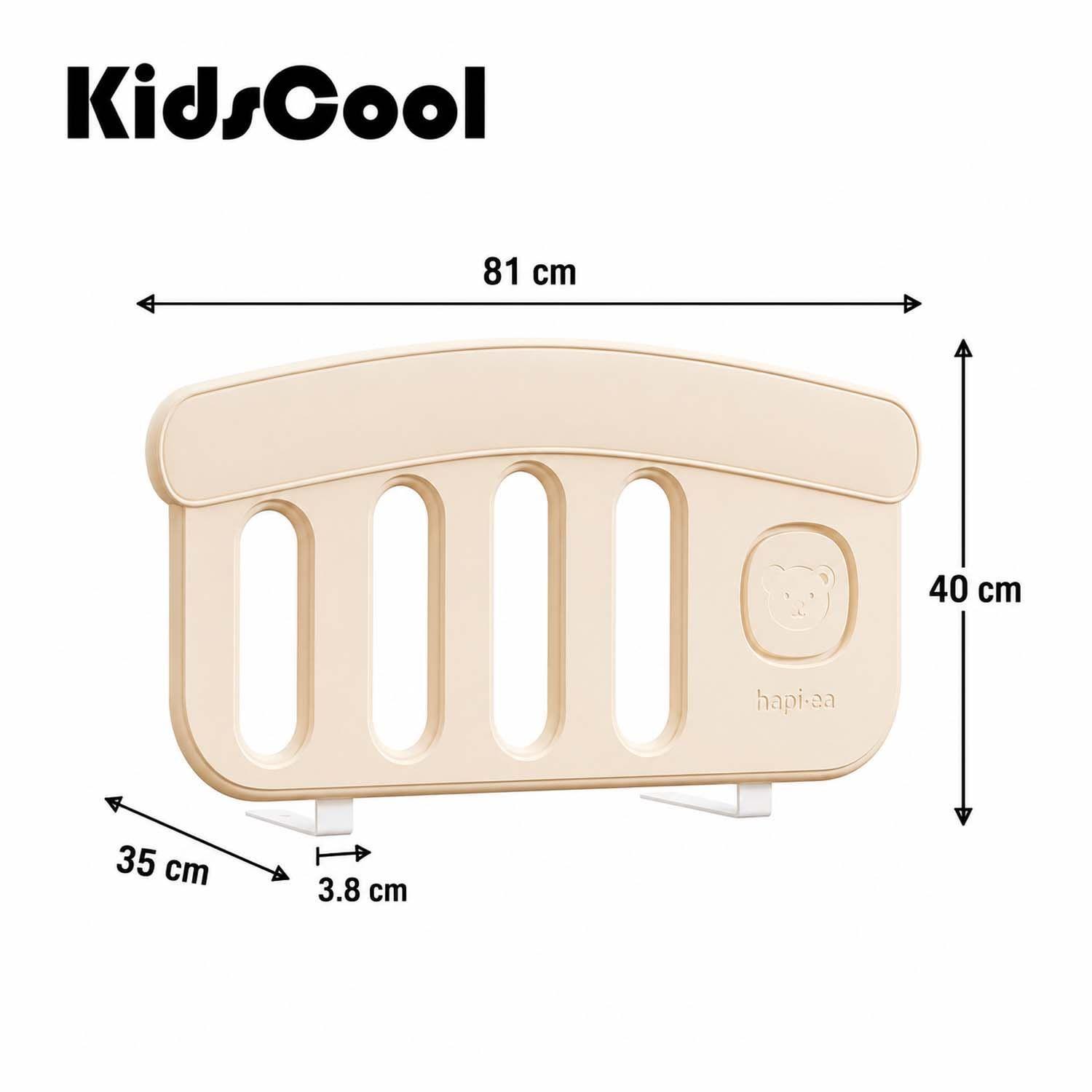 Baranda Protectora De Cama Infantil Kidscool Estilo Nórdico Beige-5