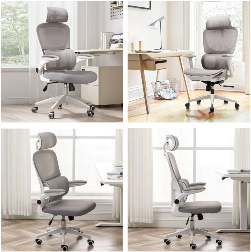 Silla De Escritorio Ergonómica PRO Gris-5