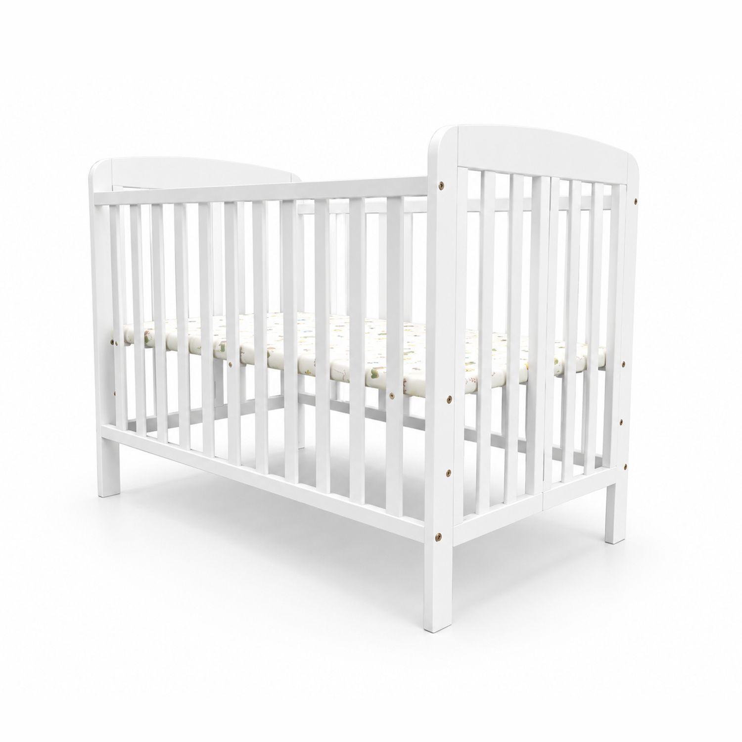 Cuna Plegable Con Ruedas Blanca Kidscool Con Colchón Y Mosquitera-1