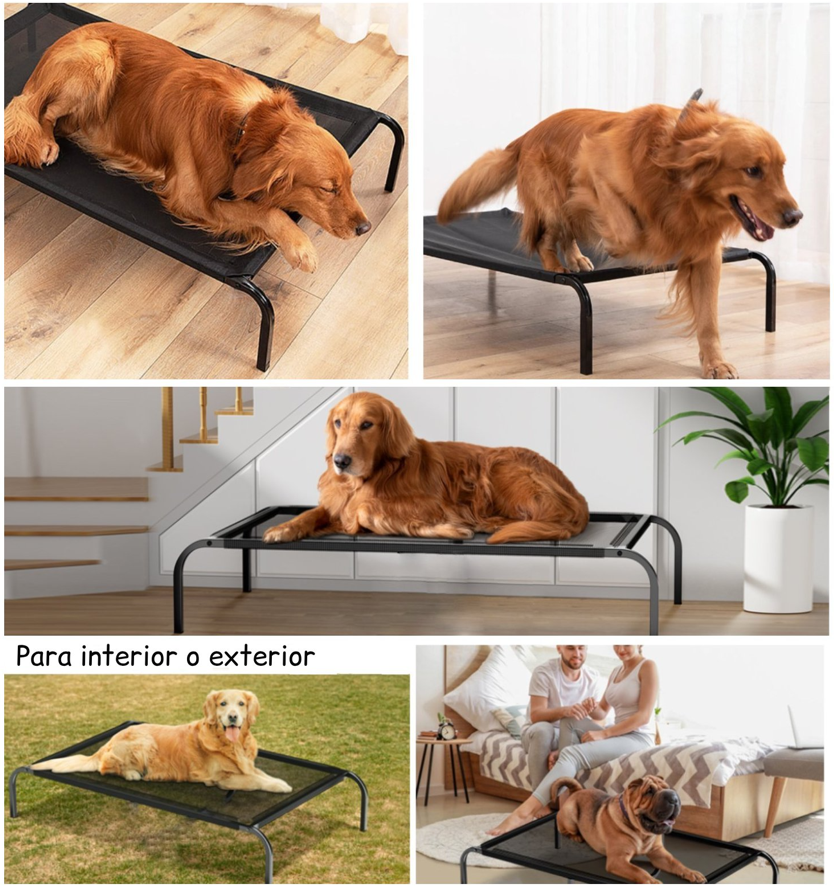 Cama Elevada Perros Grandes Talla L Soporta 40kg -1