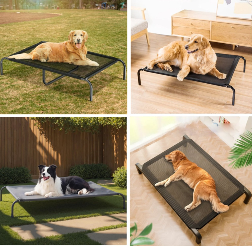 Cama Elevada Perros Grandes Talla L Soporta 40kg -2