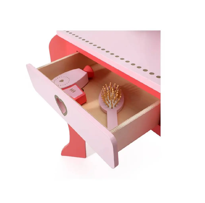TOCADOR LOVE ROSADO CON ACCESORIOS-3