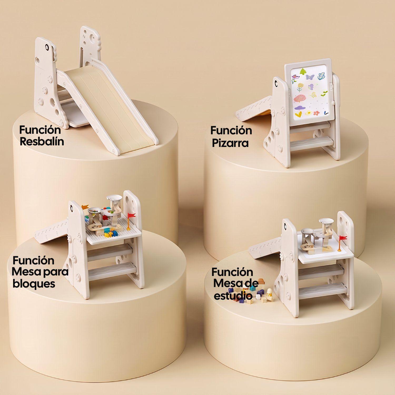 Resbalín Infantil Plegable 4 en 1 Con Escritorio Kidscool -4