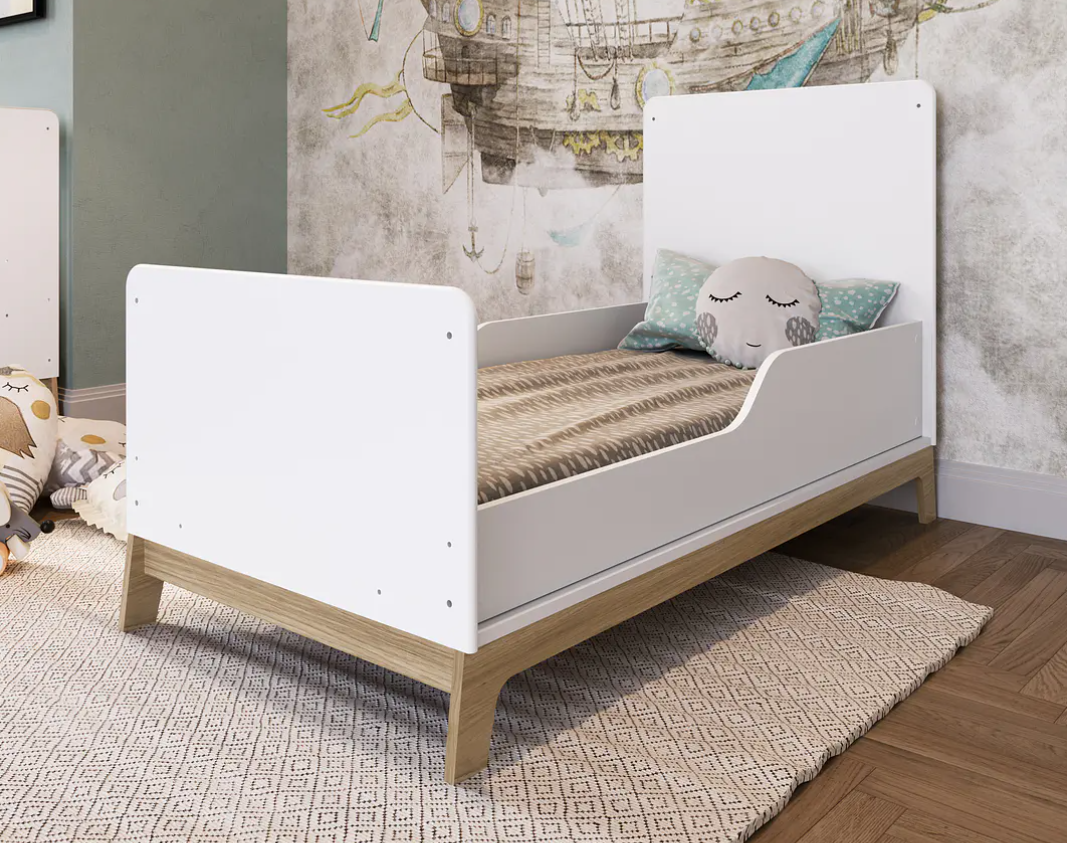 Cuna De Madera Con 3 Funciones Honey Blanca-4