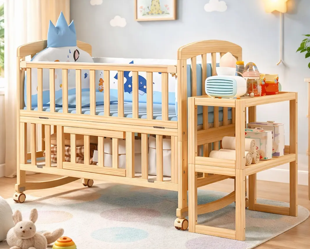 Cuna De Madera Evolutiva 5 En 1-7