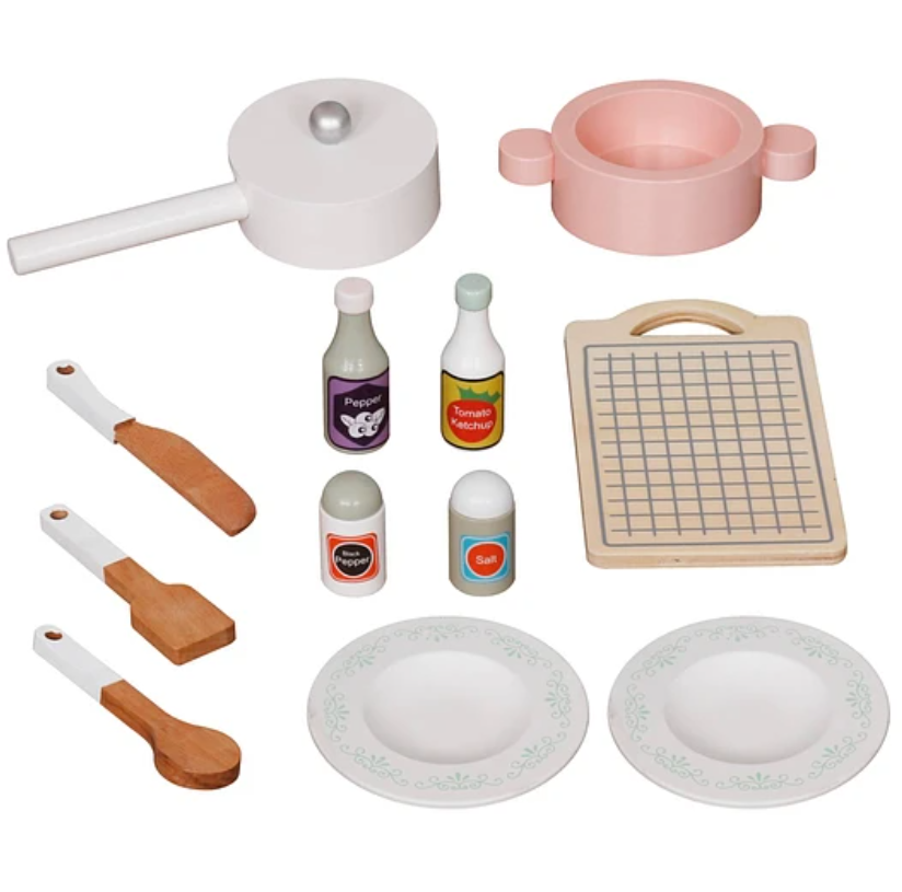 COCINA MONTESSORI ROSA +ACCESORIOS-3