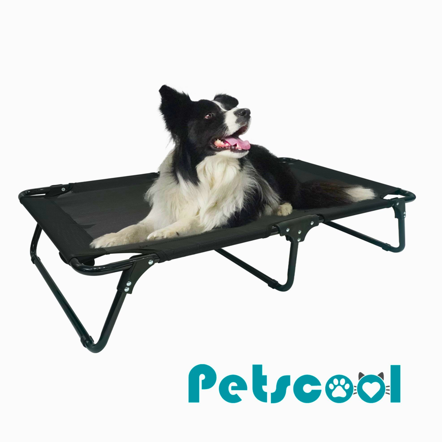Cama Elevada Para Perro Talla M Plegable 30 Kg Negra-2
