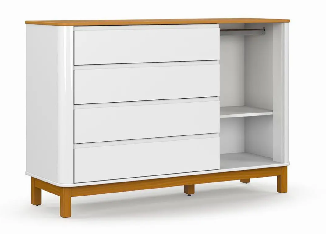 COMODA FLOW LAQUEADA BLANCA ECO WOOD-2