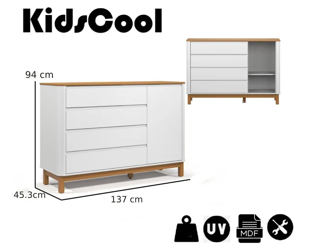 COMODA FLOW LAQUEADA BLANCA ECO WOOD-3