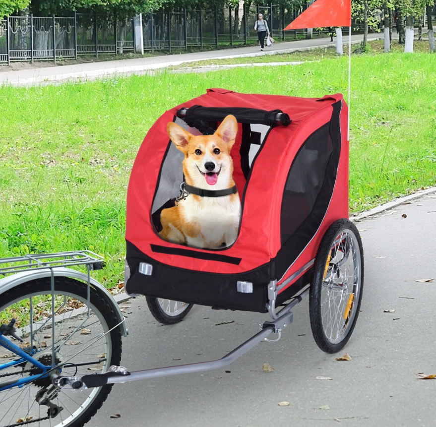 CARRITO BABY TRAILER PARA PETS ROJO-6