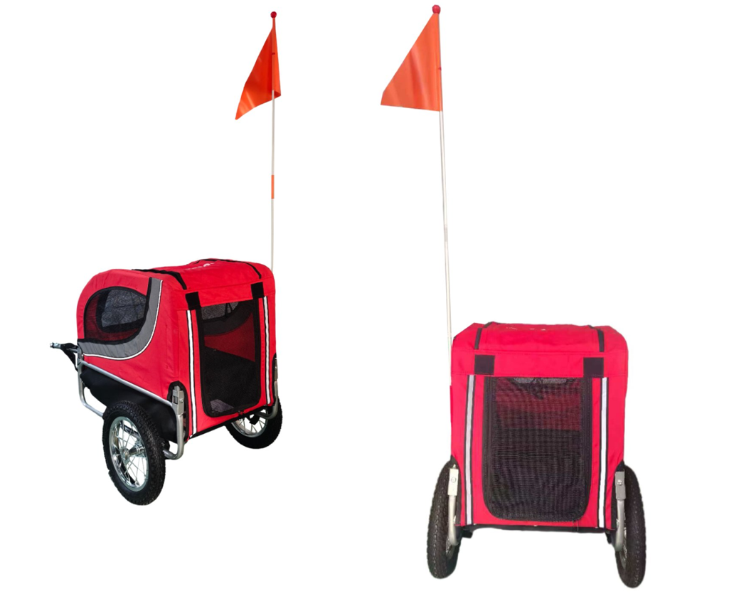 CARRITO BABY TRAILER PARA PETS ROJO-3