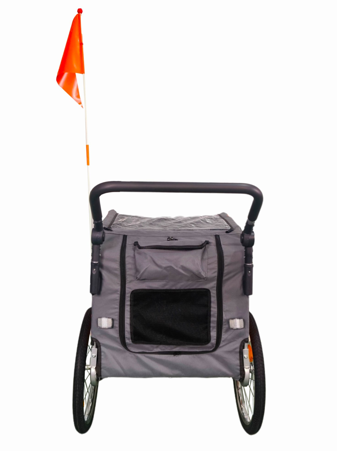 CARRITO JOGGER BABY TRAILER SINGLE GRIS-2