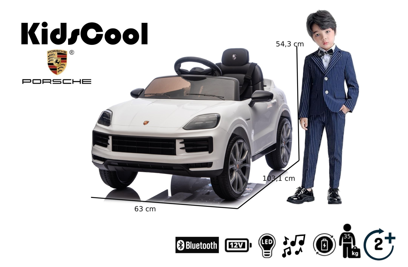 PORSCHE CAYENNE 12V BLANCO-4