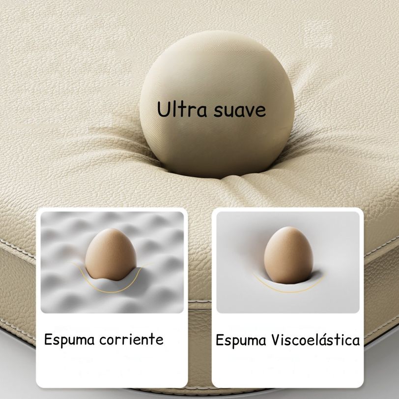 Cama Sofá De Perro 4 Estaciones Impermeable Eco cuero Beige Talla S hasta 15 kg-4