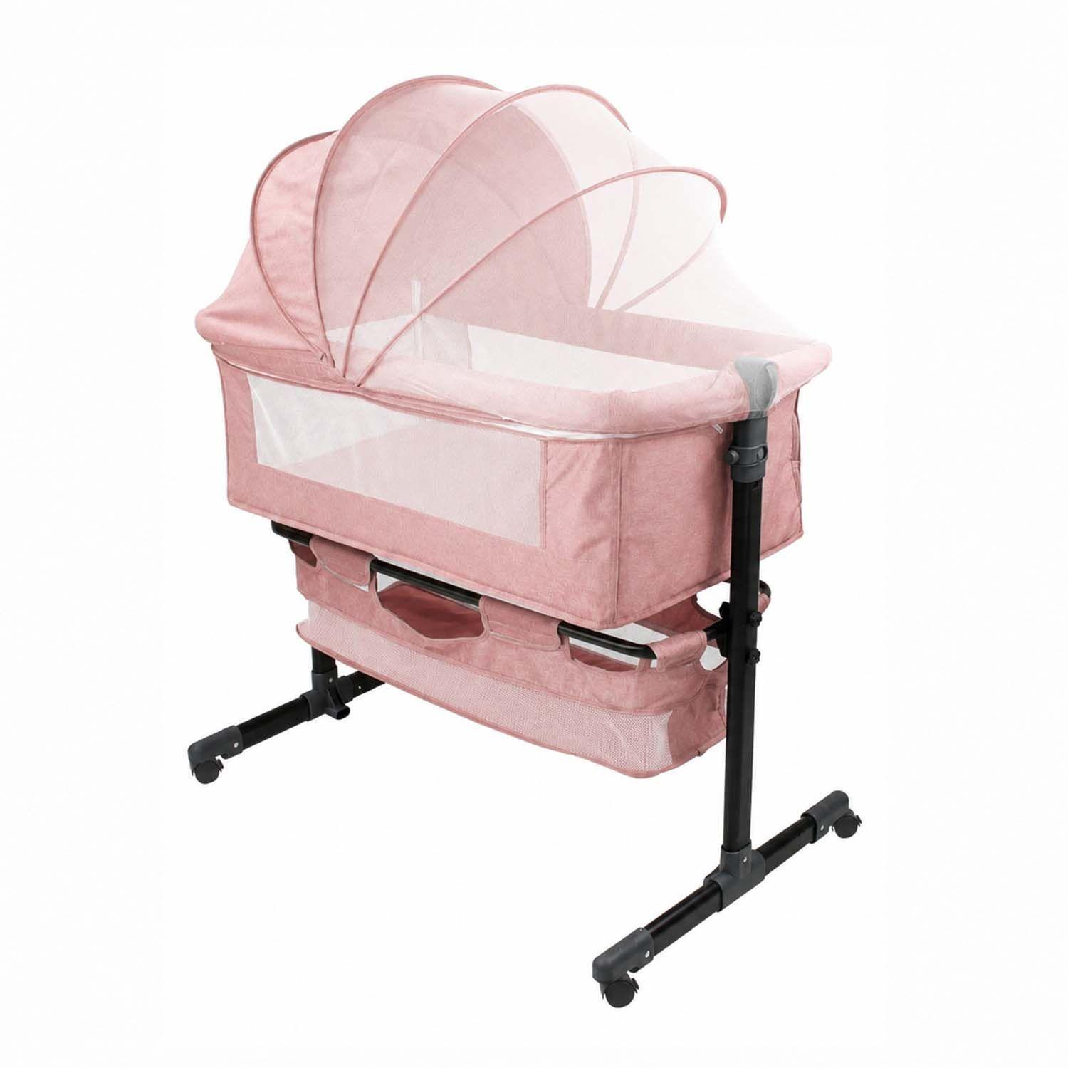 Cuna Colecho Portatil Kidscool Con Mosquitero y Almacenamiento Khaki-0
