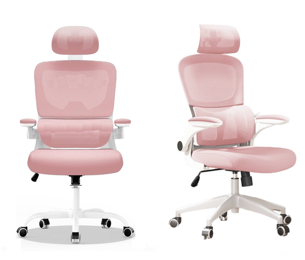 Silla De Escritorio Ergonómica PRO Rosada-2