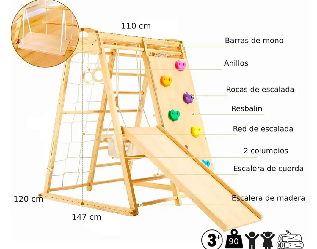 Juego Escalada Montessori 8x1-2
