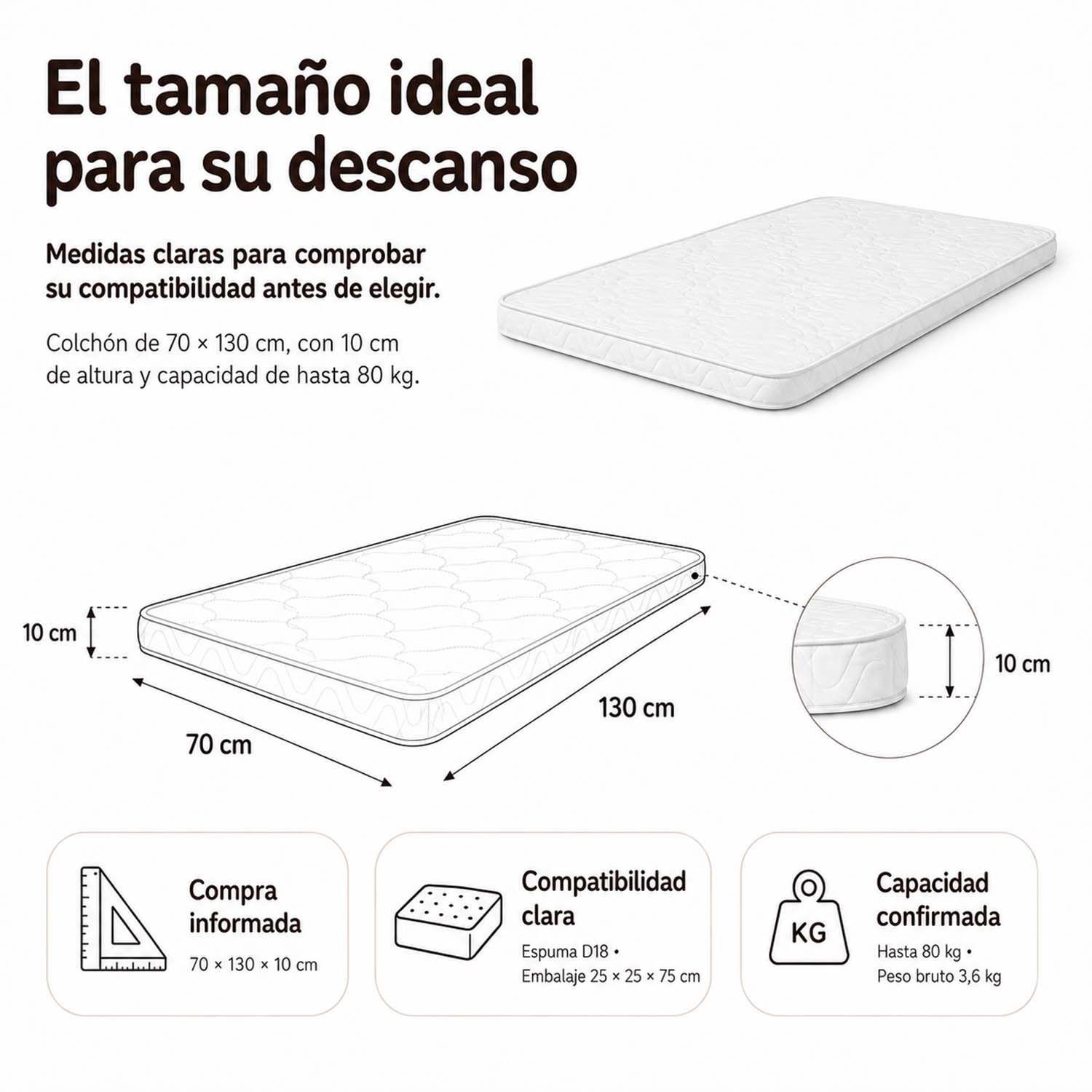 Colchón Comprimido Para Cuna Baby Box 70 x 130 -6