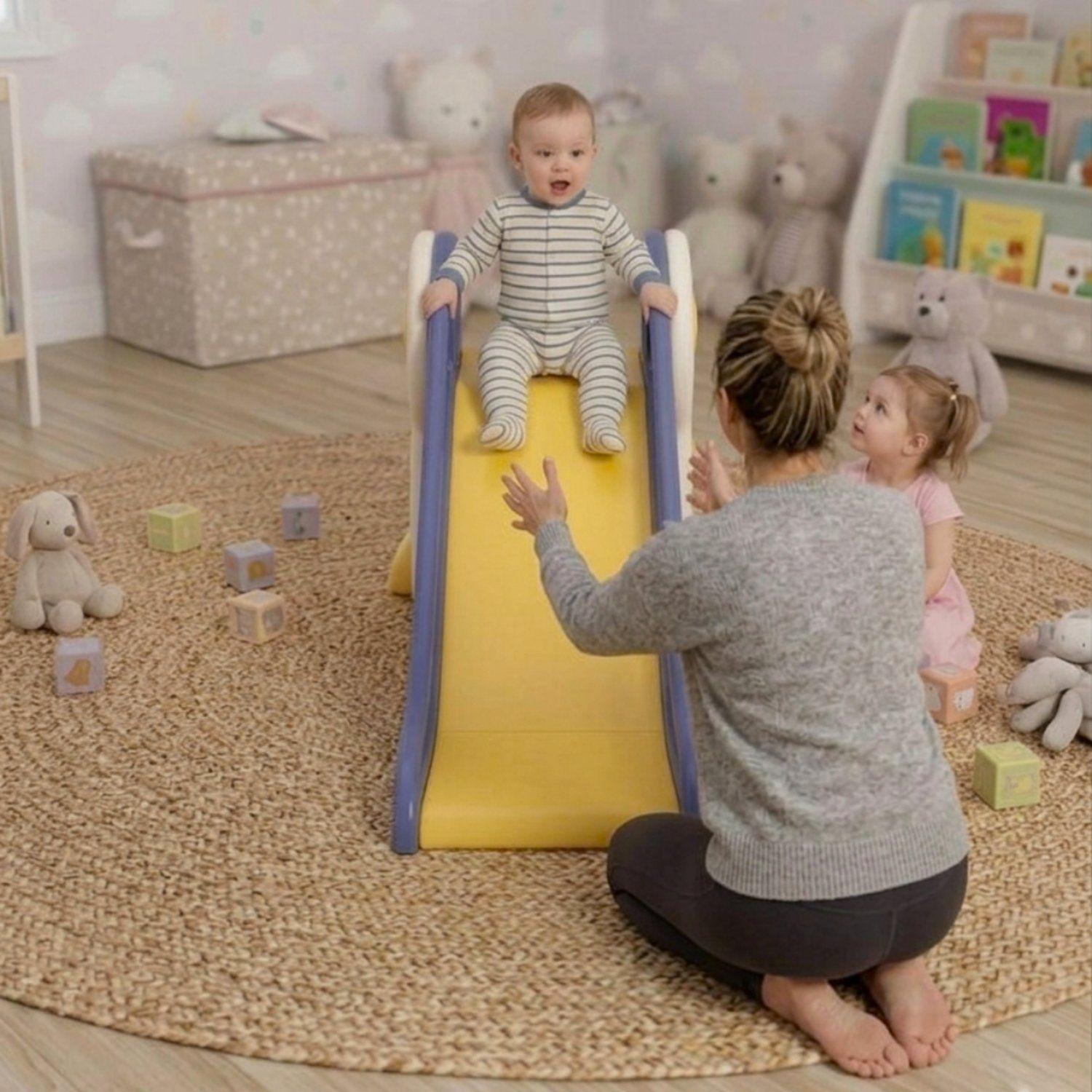 Resbalín Infantil Plegable Con Aro De Básquetbol Kidscool Multicolor-2