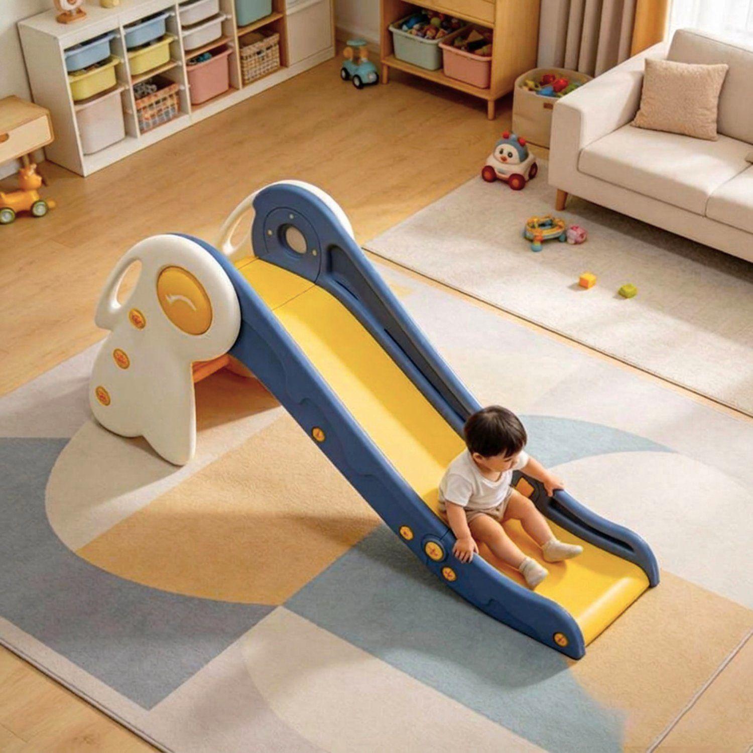 Resbalín Infantil Plegable Con Aro De Básquetbol Kidscool Multicolor-3