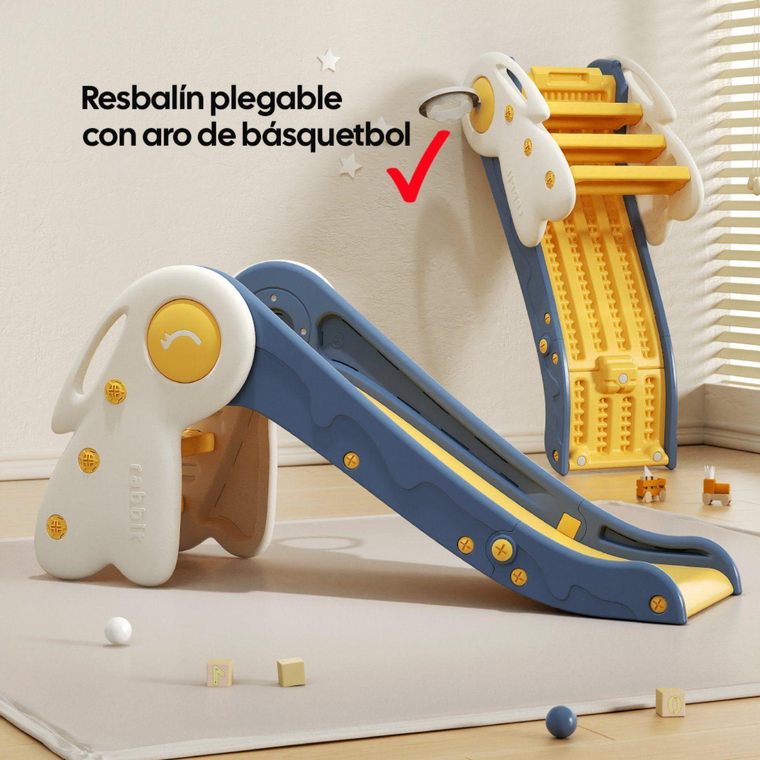 Resbalín Infantil Plegable Con Aro De Básquetbol Kidscool Multicolor-4