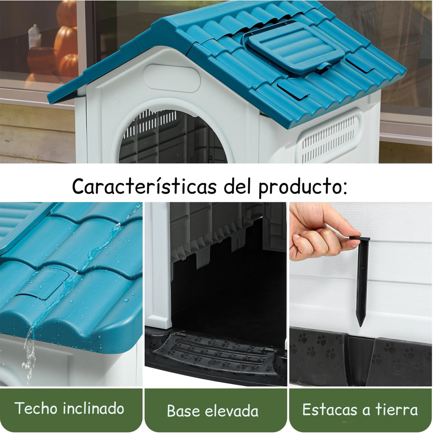 Casa Para Perros Razas Pequeñas a Medianas Resistente con Ventilación-4