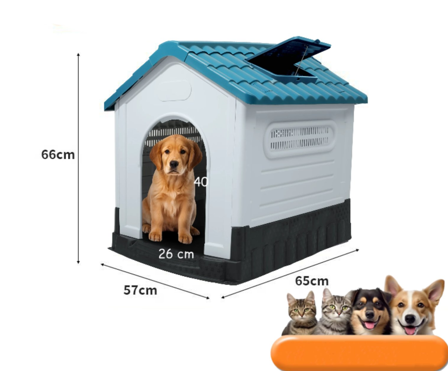 Casa Para Perros Razas Pequeñas a Medianas Resistente con Ventilación-7