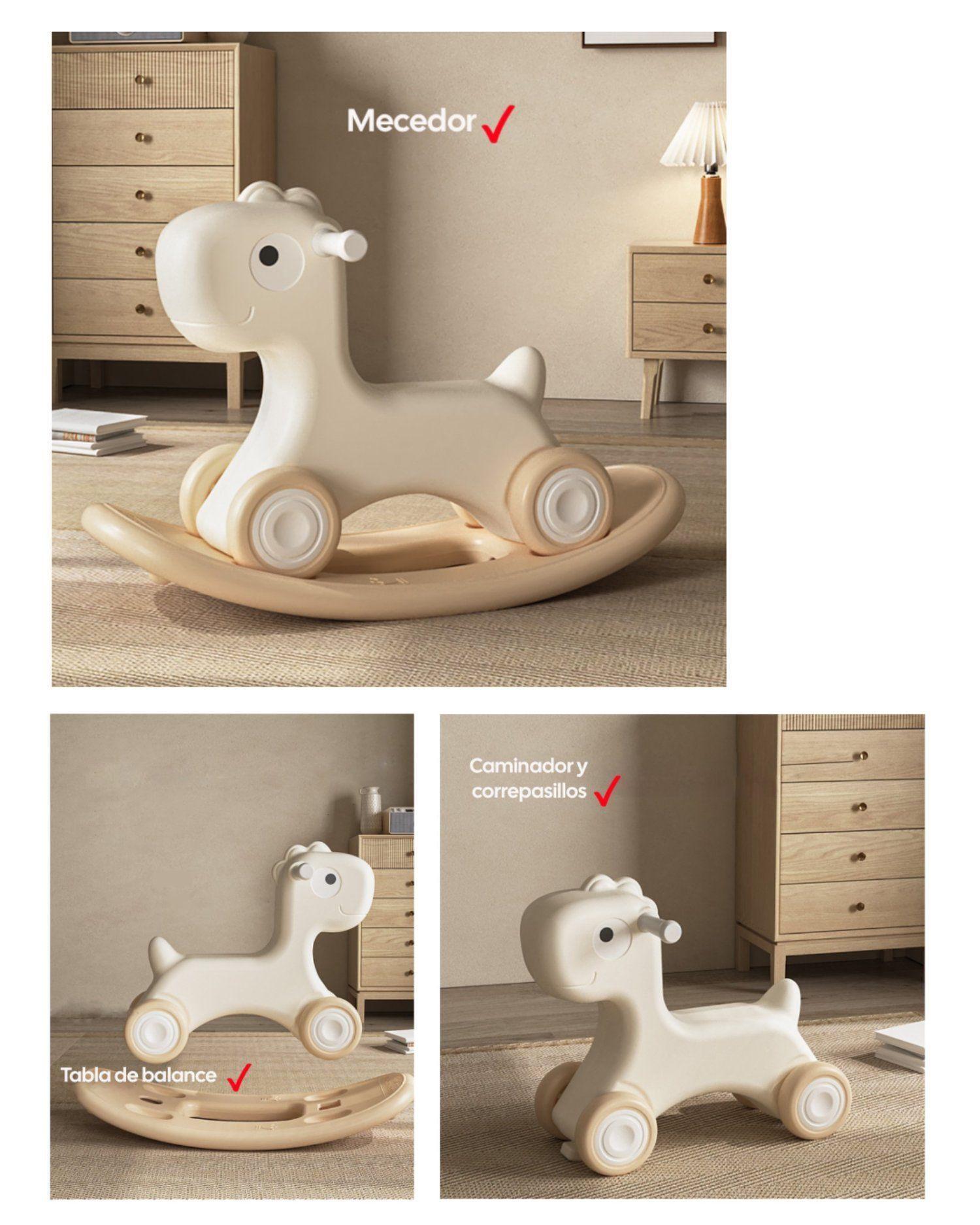 Caminador Mecedor Caballito 3 en 1 Kidscool Blanco -2